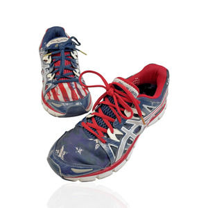 ASICS WOMENS GEL BLUR 33 | USA PRIDE | AMERICA FLAG LIMITED EDITION (RARE) size9